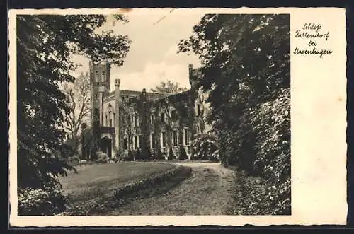 AK Kittendorf bei Stavenhafen, Schloss mit Anlagen