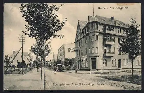 AK Neu-Seegefeld, Borsigstrasse Ecke Schwarzkopf-Strasse