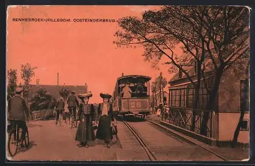 AK Bennebroek-Hillegom, Oosteinderbrug, Strassenbahn