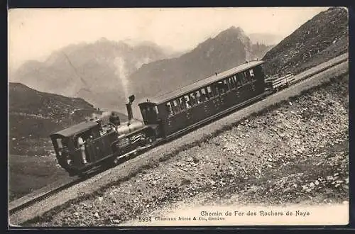 AK Rochers de Naye, Chemin de Fer des Rochers de Naye, Bergbahn