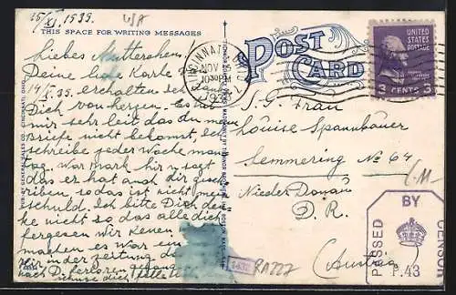 AK Cincinnati, Ohio, Mt. Adams Incline and Rockwood on left, Bergbahn