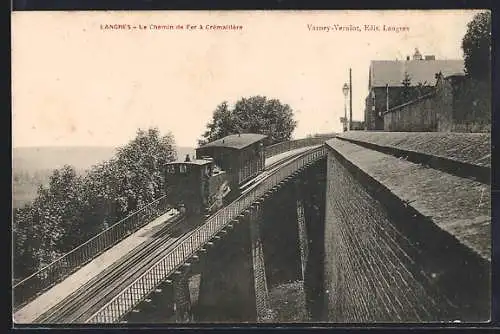 AK Langres, Le Chemin de Fer & Crémaillère, Bergbahn