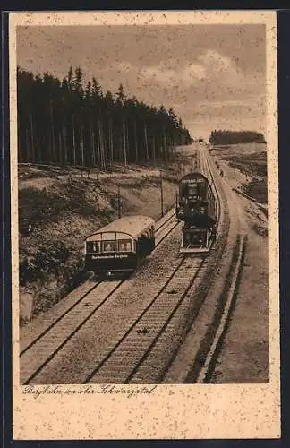 AK Bergbahn mit ober. Schwarzatal