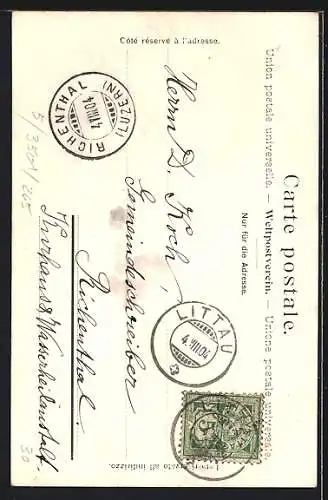 AK Luzern, Gütschbahn, Bergbahn-Talstation