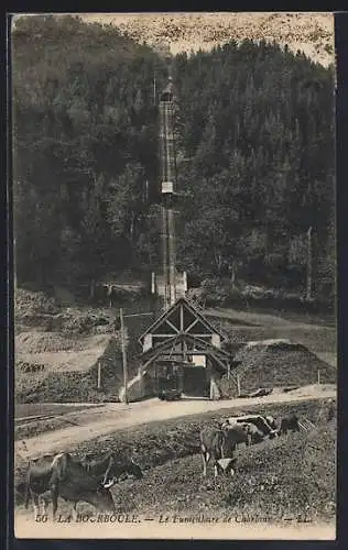 AK La Bourboule, Le Funiculaire de Charlanne, Bergbahn