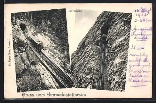 AK Pilatusbahn am Vierwaldstättersee