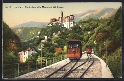 AK Locarno, Funicolare alla Madonna del Sasso, Bergbahn