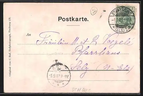 AK Badische Volkstrachten, Hotzenwälder aus dem Amt Säckingen