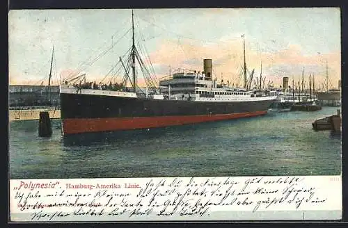 AK Dampfer Polynesia der Hamburg-Amerika Linie