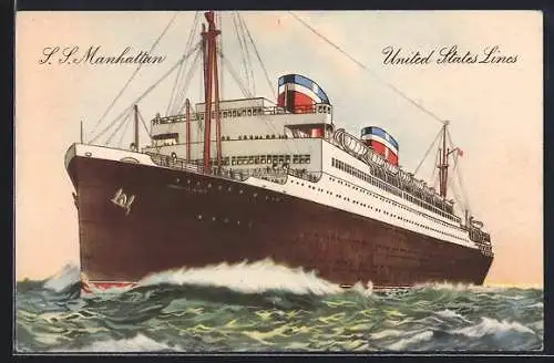 AK Passagierschiff SS Manhattan der United States Lines