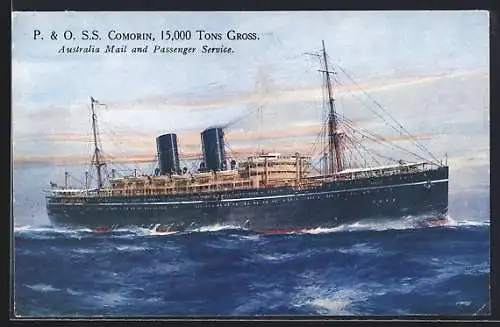 AK Passagierschiff SS Comorin der P & O Mailship, Australia Mail and Passenger Service