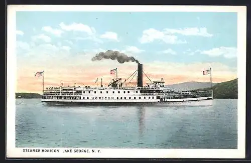 AK Steamer Horicon auf dem Lake George