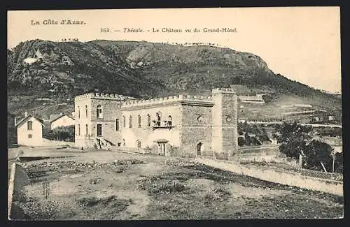 AK Théoule, Le Château vu du Grand-Hôtel
