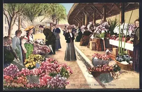 AK Cannes, Marché aux Fleurs