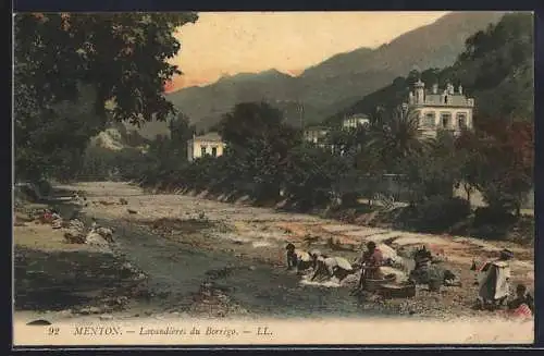 AK Menton, Lavandières du Borrigo