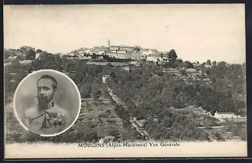 AK Mougins, Vue Générale et portrait d`un homme
