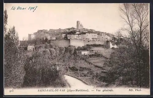 AK Saint-Paul-du-Var, Vue générale du village pittoresque dans les Alpes-Maritimes
