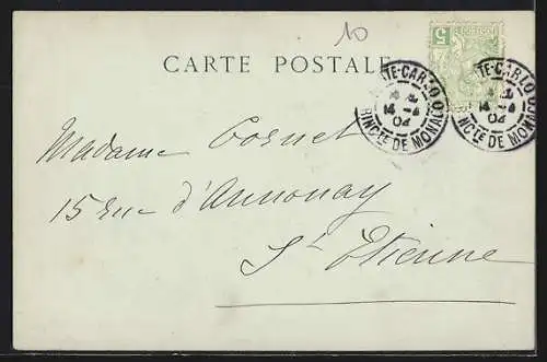 AK Beaulieu-sur-Mer, Paysanne avec un âne dans un tunnel côtier