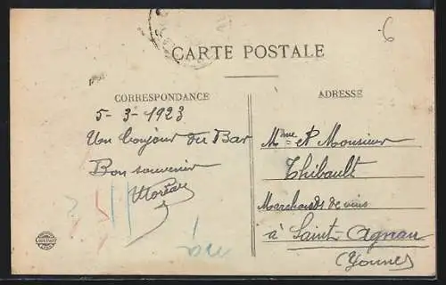 AK Le Bar, Vue générale Route du Loup