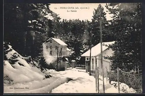 AK Peira Cava, La Route enneigée à 1500 m d`altitude