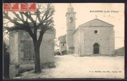 AK Magagnosc, L`église et arbre devant le bâtiment