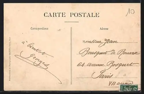 AK Cannes, Promenade en mer Golfe de la Napoule