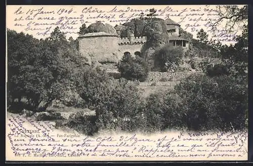 AK L`Estérel, Vue de la mystérieuse Villa Fons-Fargole entourée de verdure