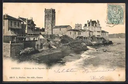 AK Mandelieu-la-Napoule, Château de la Napoule au bord de la mer