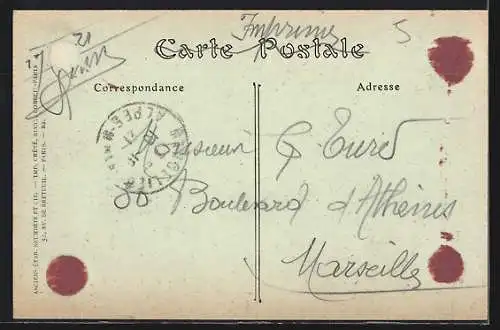 AK La Napoule, Vue de la Corniche de l`Esterel avec les bâtiments en bord de mer