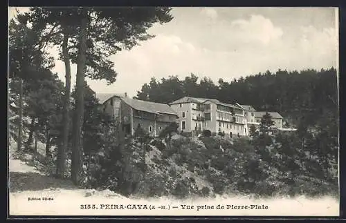 AK Peira-Cava, Vue prise de Pierre-Plate