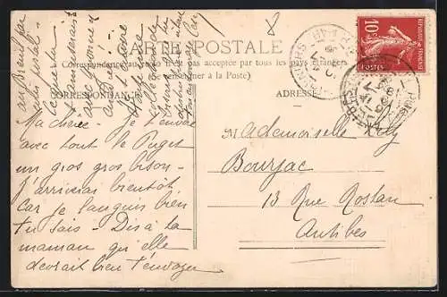 AK Puget-Théniers, Vue du village de La Coste et des montagnes environnantes