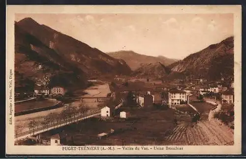 AK Puget-Théniers, Vallée du Var, Usine Brouchier