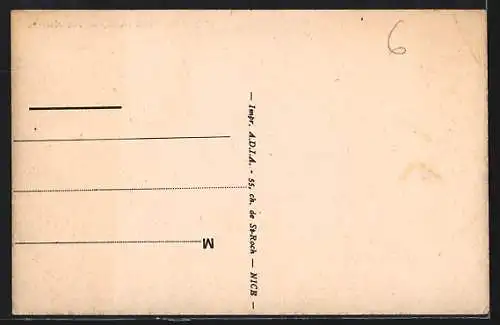 AK Roquebillière, Vue générale du village et des collines environnantes