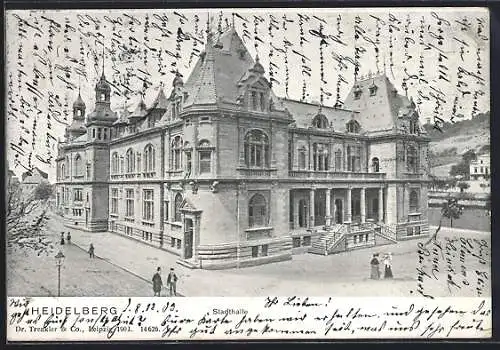 AK Heidelberg, Blick auf die Stadthalle