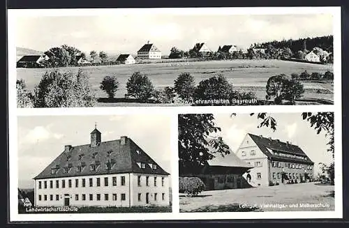 AK Bayreuth, Landwirtschaftsschule, Lehrgut, Panorama