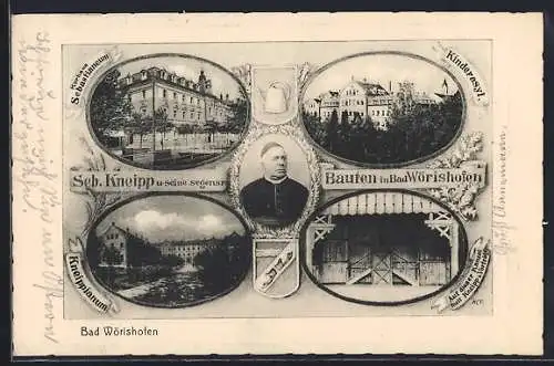 AK Bad Wörishofen, Kinderasyl, Kurhaus Sebastianeum