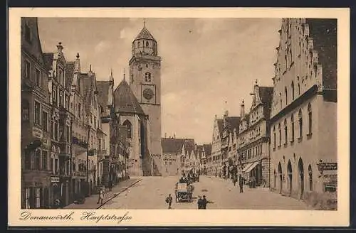 AK Donauwörth, Blick in die Haupstrasse