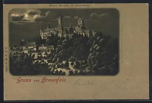 AK Braunfels, Schloss Braunfels vom Bernhardtshaus