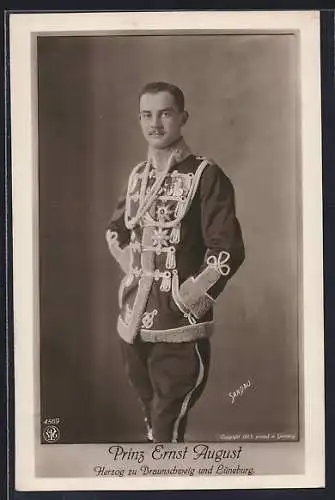 AK Ernst August Herzog zu Braunschweig und Lüneburg in Uniform