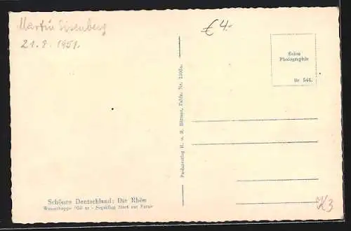 AK Wasserkuppe /Rhön, Segelflugzeug im Start