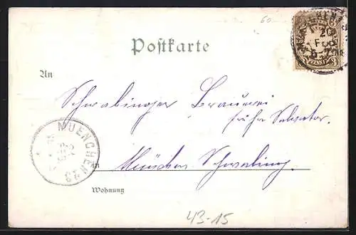 Lithographie Fünfhunderjähriges Gutenberg Jubiläum 1900