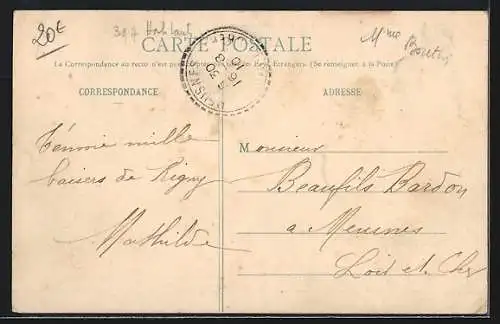 AK Rigny-le-Ferron, Entrée par la Route de Beruilles