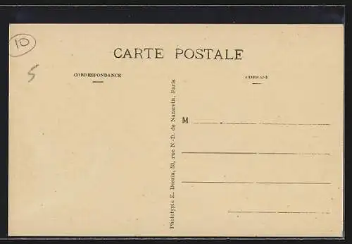 AK Maisons-Blanches, Route Nationale avec passants et bâtiments alignés