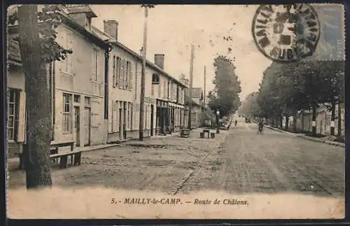 AK Mailly-le-Camp, Route de Châlons