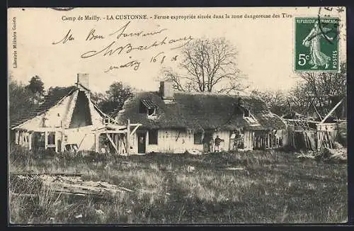 AK Mailly, Ferme expropriée située dans la zone dangereuse des tirs