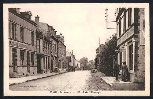 AK Mailly le Camp, Hôtel de l`Europe