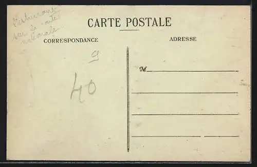 AK Mailly, Hôtel Saint-Éloi avec groupe de personnes devant l`entrée