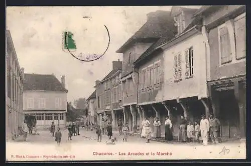 AK Chaource, Les Arcades et le Marché