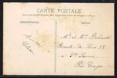 AK Celles-sur-Ource, L`Entrée du Village, côté Landreville