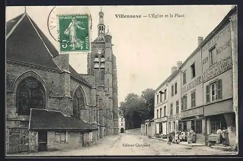 AK Villenauxe, L`Église et la Place